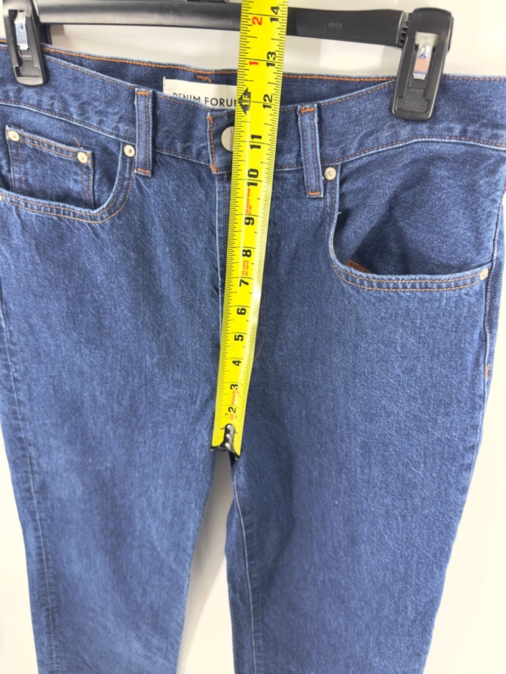 Denim Forum Farrah Hi-Rise Wide Leg Jeans Womens Size 29 High Rise Aritzia Blue - Picture 11 of 12